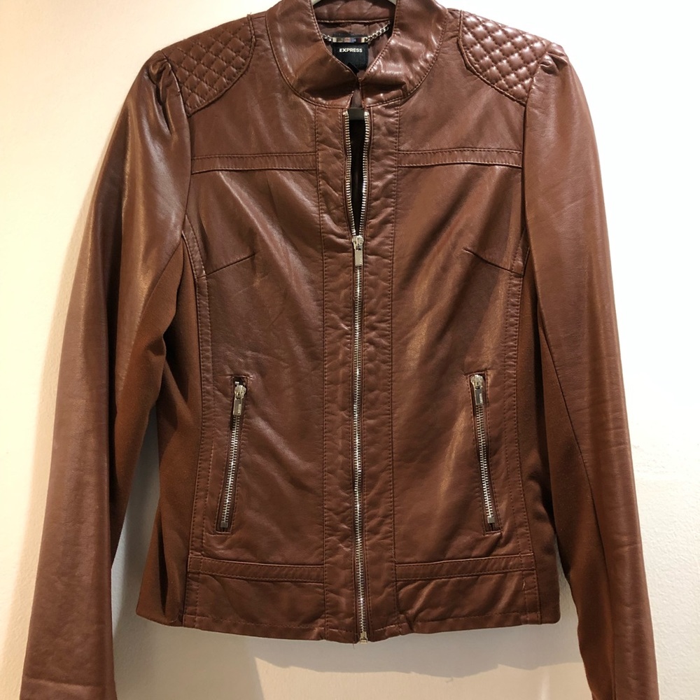 FINAL DROP! EXPRESS faux leather jacket